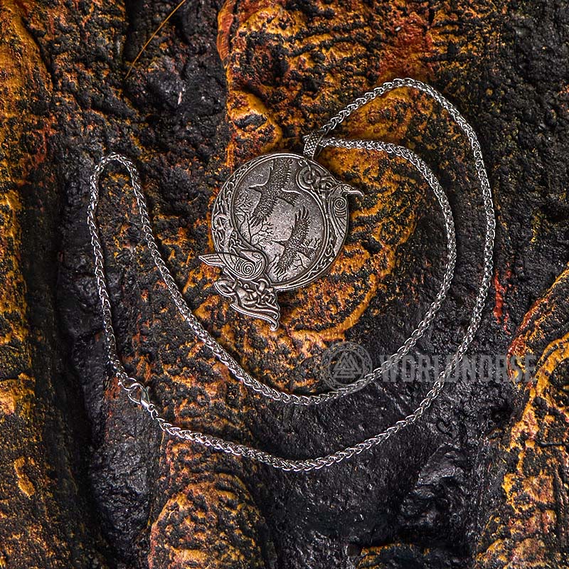 WorldNorse Odin Wikinger- Raven Halskette