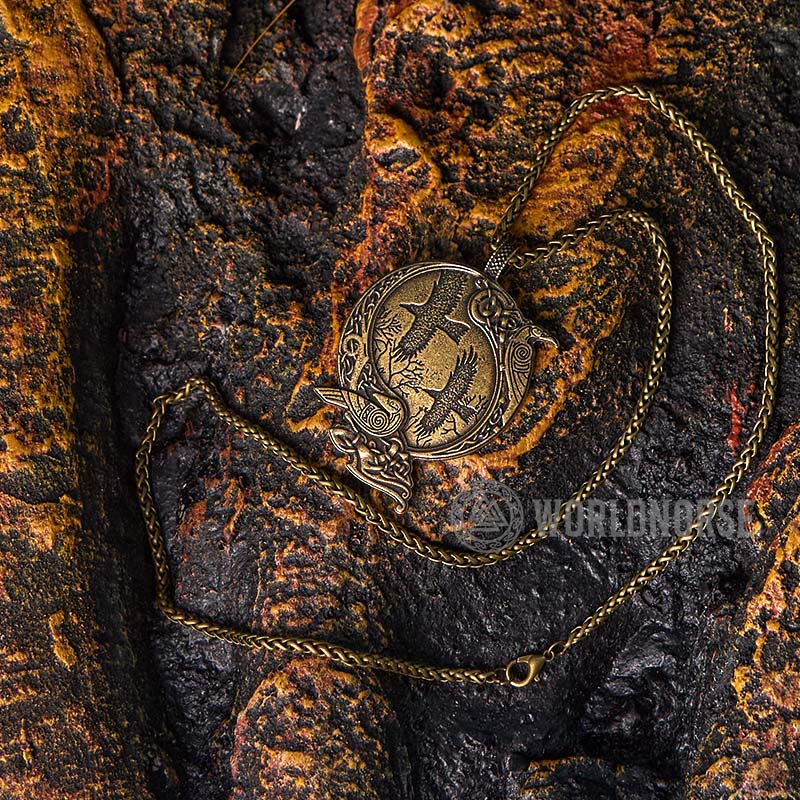 WorldNorse Odin Wikinger- Raven Halskette