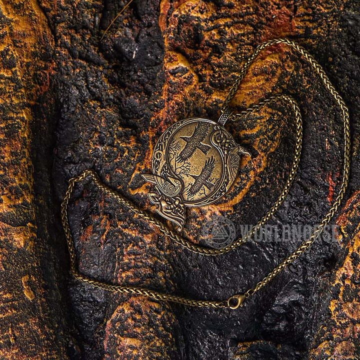 WorldNorse Odin Wikinger- Raven Halskette