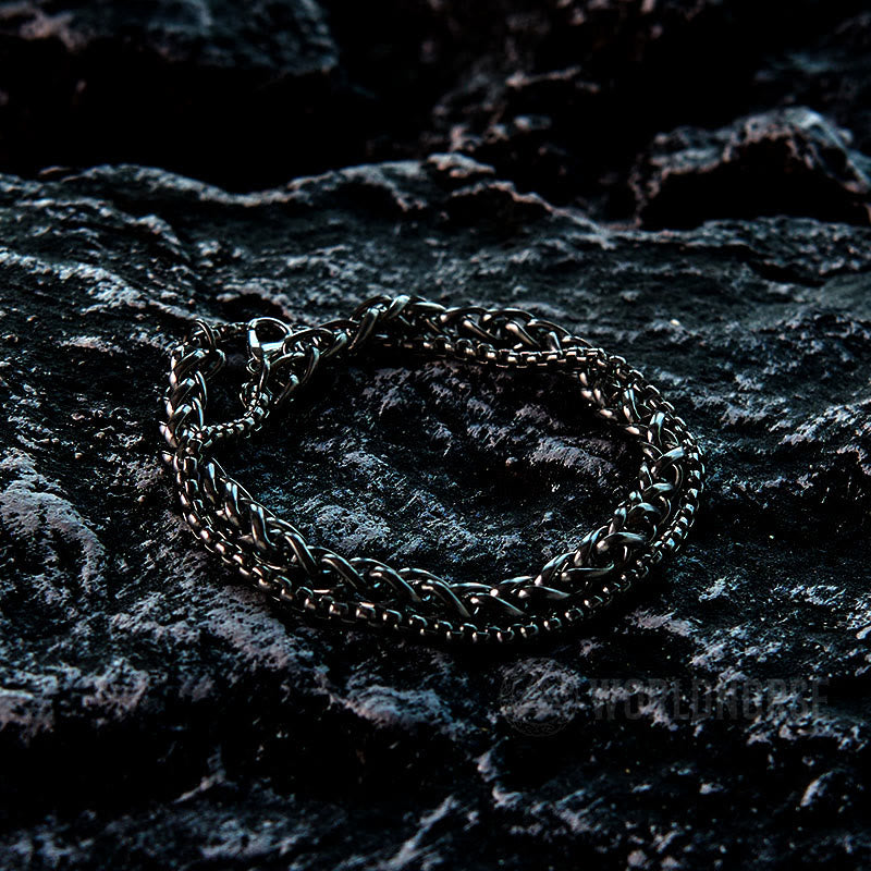 WorldNorse Doppellagiges Kielkettenarmband