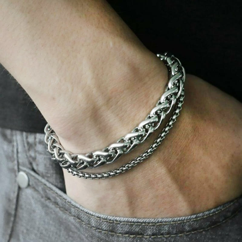 WorldNorse Doppellagiges Kielkettenarmband