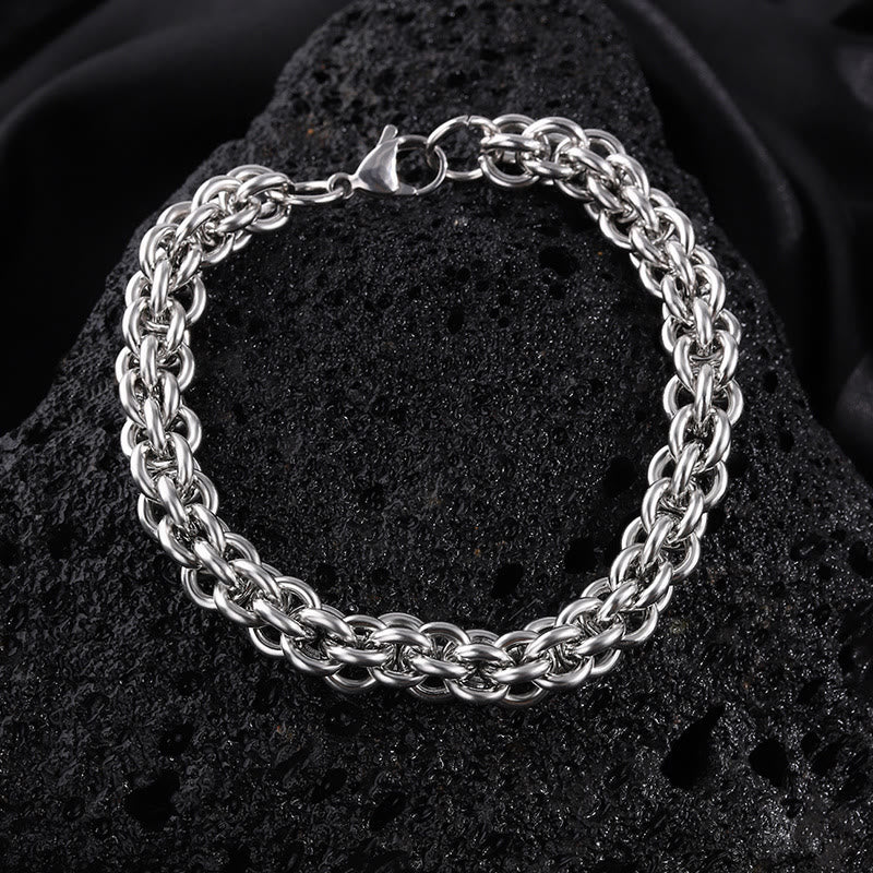 WorldNorse Seilkettenarmband mit Karabinerverschluss