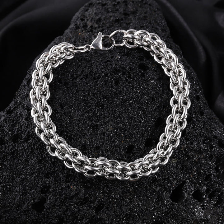 WorldNorse Seilkettenarmband mit Karabinerverschluss