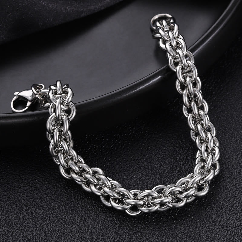 WorldNorse Seilkettenarmband mit Karabinerverschluss