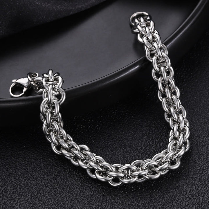 WorldNorse Seilkettenarmband mit Karabinerverschluss