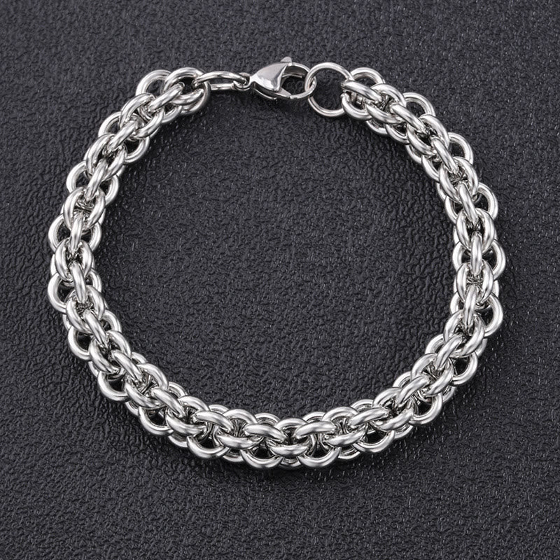 WorldNorse Seilkettenarmband mit Karabinerverschluss