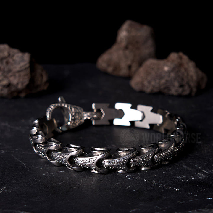 WorldNordisches Drachenschuppen-Knochenarmband