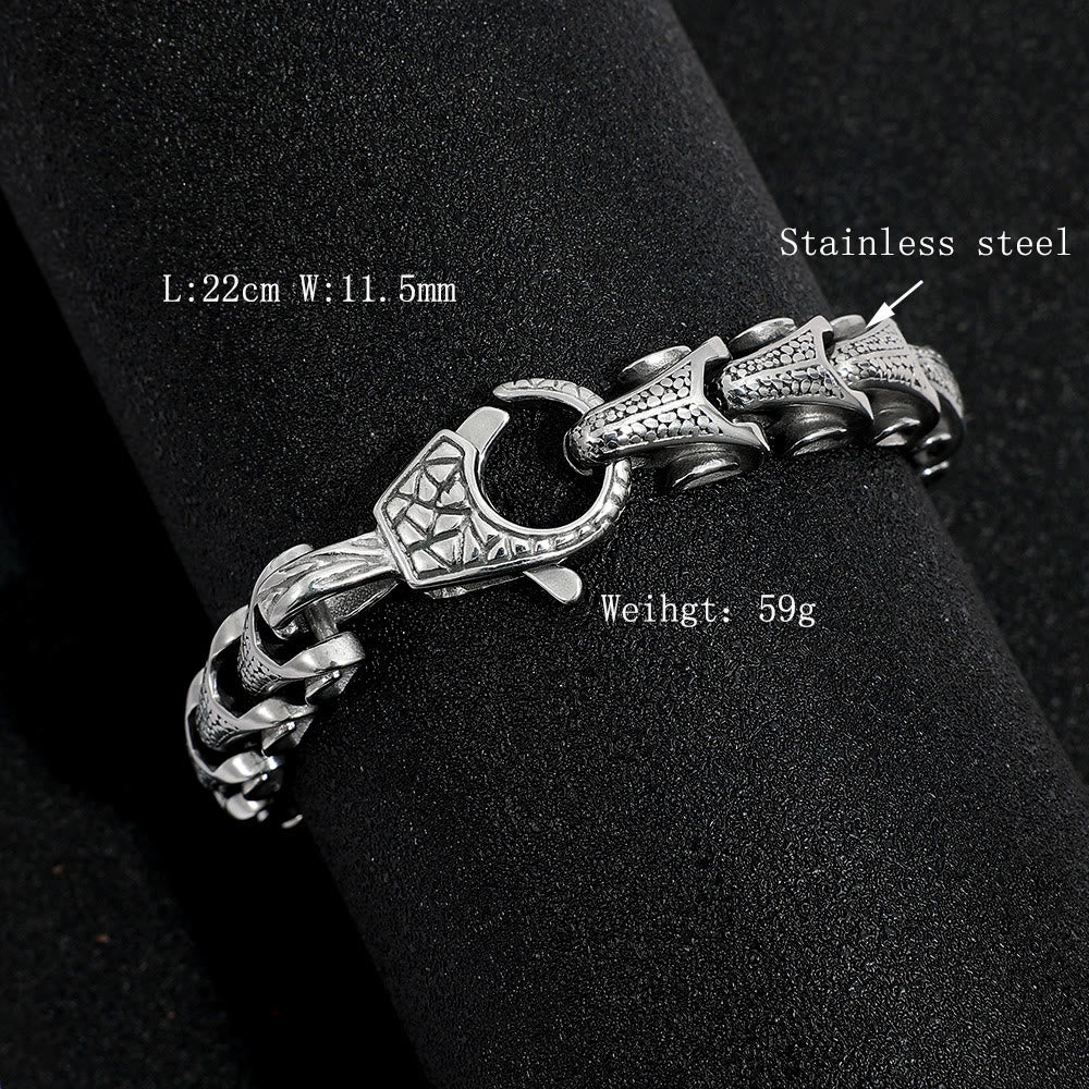 WorldNordisches Drachenschuppen-Knochenarmband