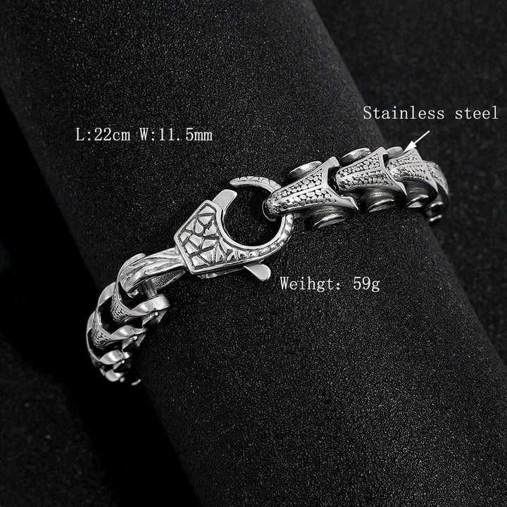 WorldNordisches Drachenschuppen-Knochenarmband