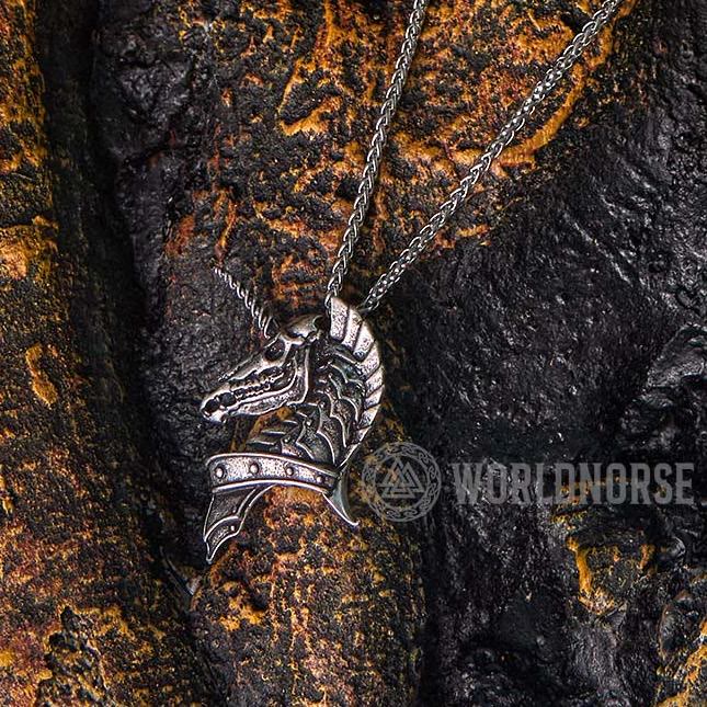 WorldNorse Einhorn Heiliges Tier Halskette