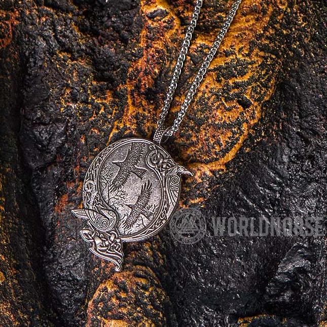 WorldNorse Odin Wikinger- Raven Halskette