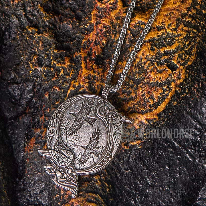 WorldNorse Odin Wikinger- Raven Halskette