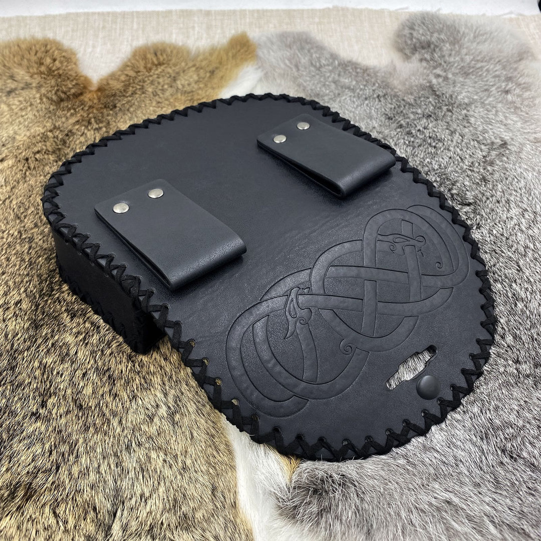 WorldNorse Keltischer Knoten Jormungandr Gürteltasche Ledertasche