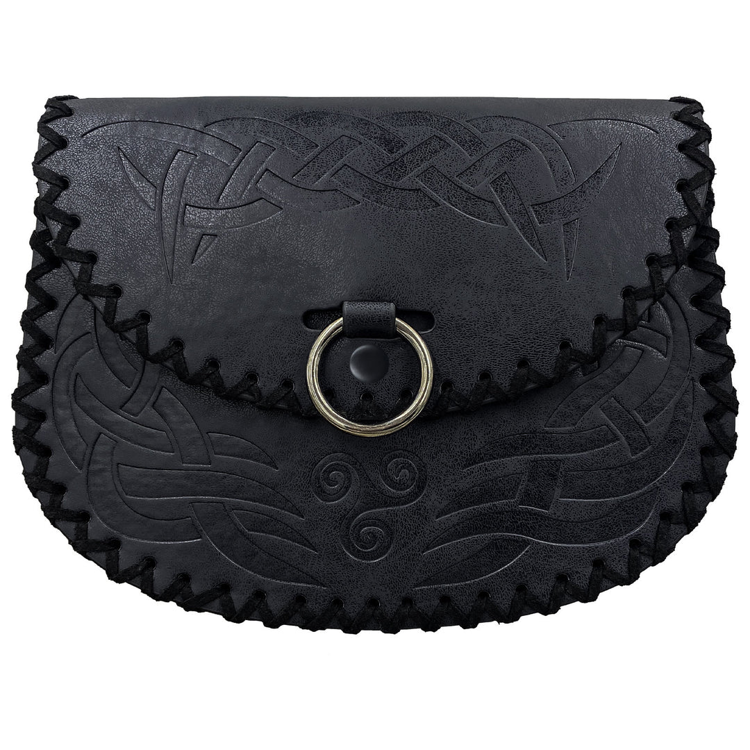 WorldNorse Keltischer Knoten Jormungandr Gürteltasche Ledertasche