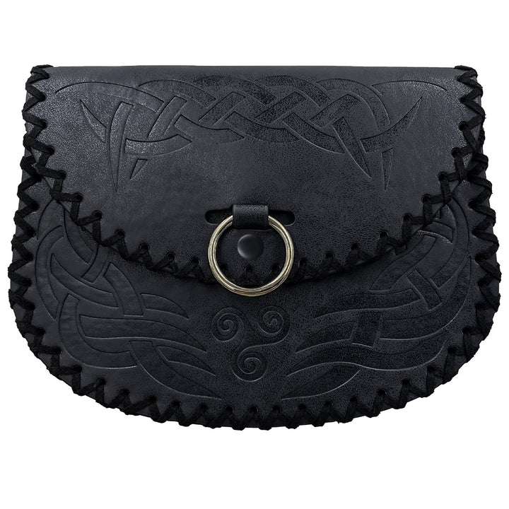 WorldNorse Keltischer Knoten Jormungandr Gürteltasche Ledertasche