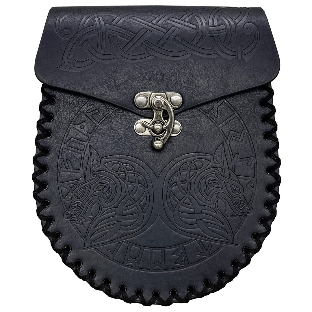 WorldNorse Gürteltasche aus Leder im Wikinger-Stil