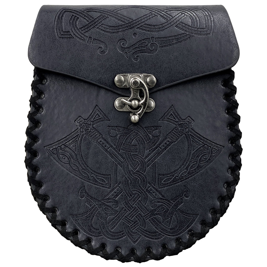 WorldNorse Gürteltasche aus Leder im Wikinger-Stil