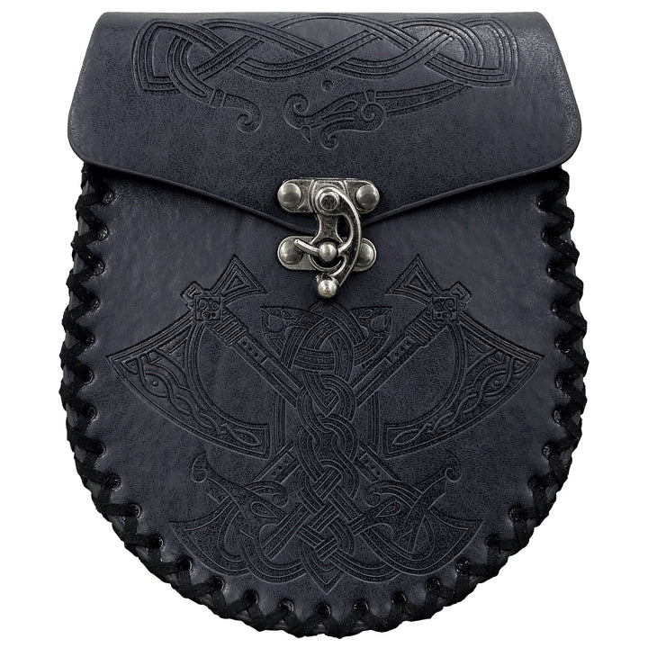 WorldNorse Gürteltasche aus Leder im Wikinger-Stil