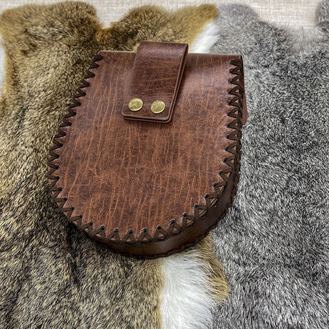 WorldNorse Gürteltasche aus Leder im Wikinger-Stil