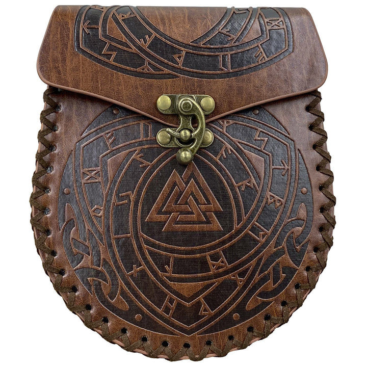 WorldNorse Gürteltasche aus Leder im Wikinger-Stil