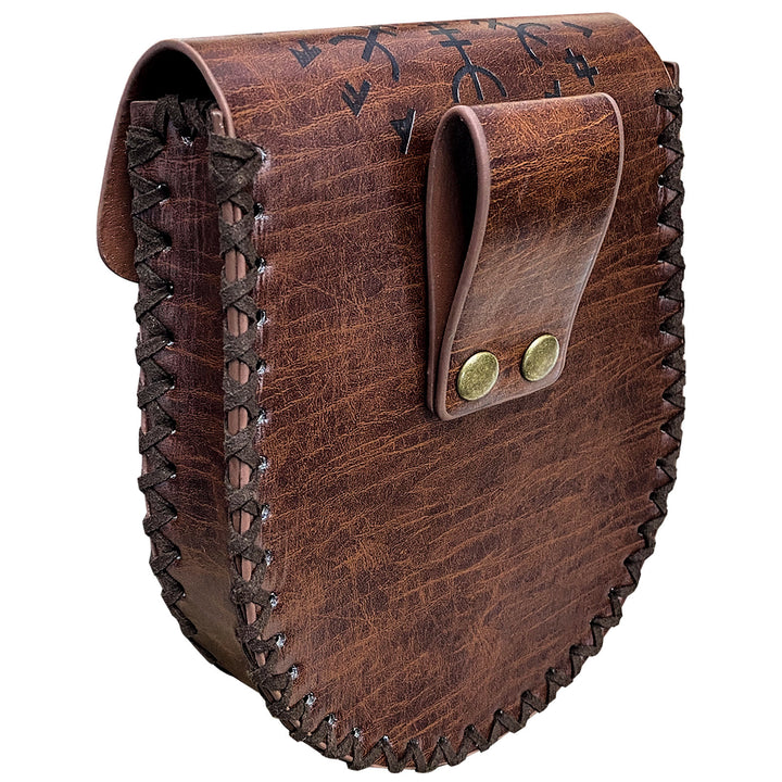 WorldNorse Gürteltasche aus Leder im Wikinger-Stil