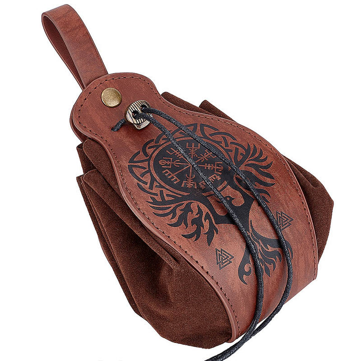 WorldNorse Gürteltasche aus braunem Leder