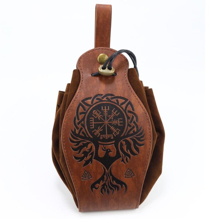 WorldNorse Gürteltasche aus braunem Leder