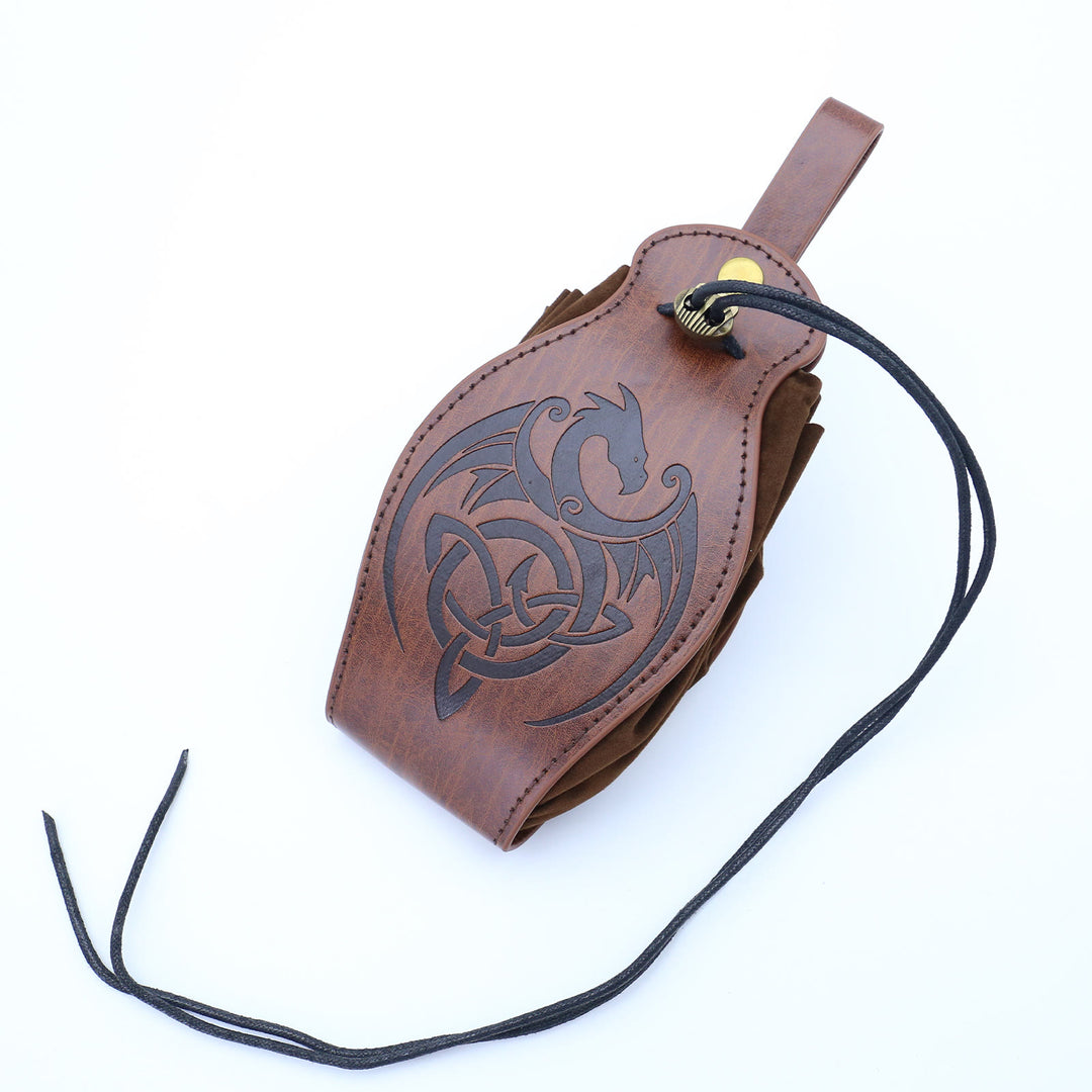 WorldNorse Gürteltasche aus braunem Leder
