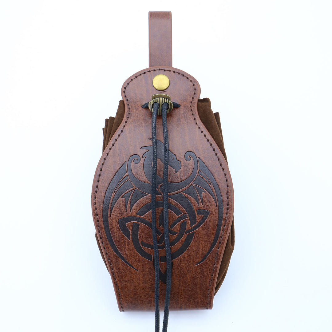 WorldNorse Gürteltasche aus braunem Leder