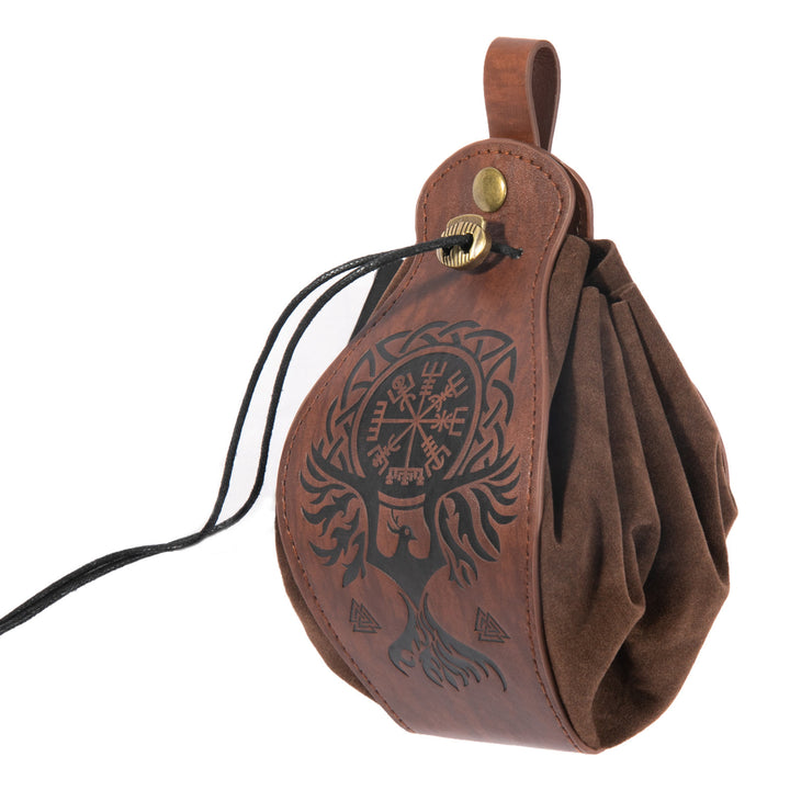 WorldNorse Gürteltasche aus braunem Leder