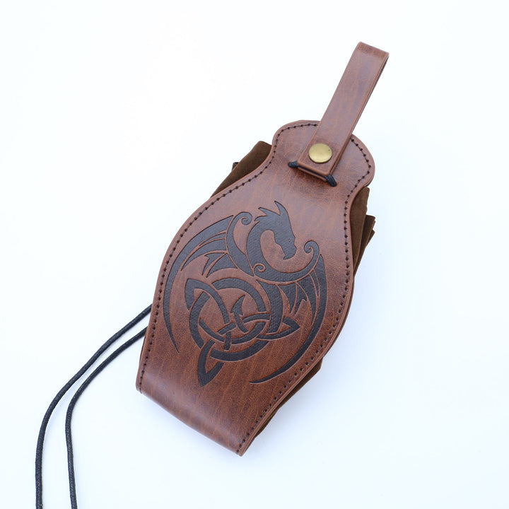 WorldNorse Gürteltasche aus braunem Leder