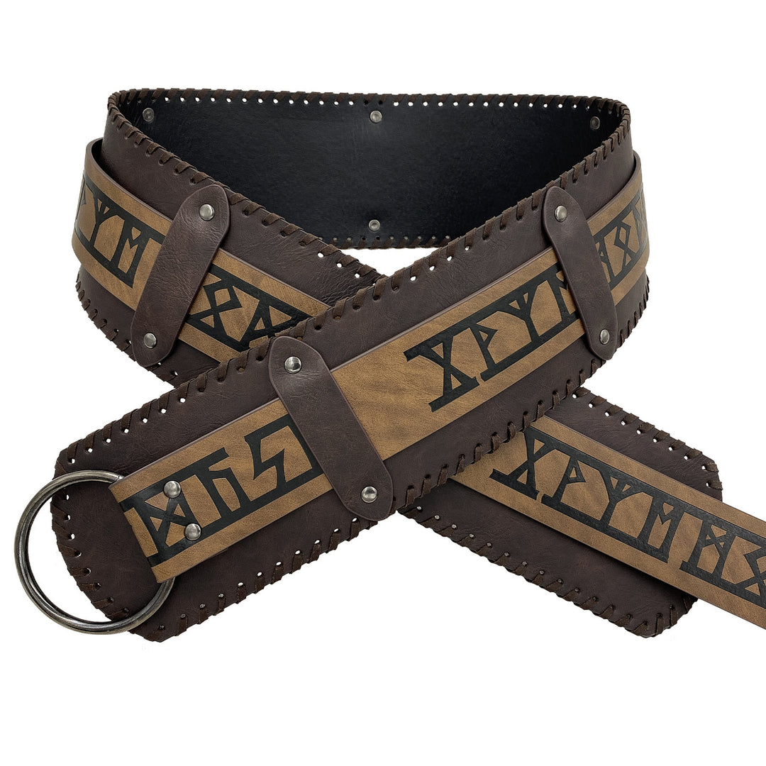 WorldNorse Rivet Rune Keltischer Knoten Breiter Gürtel