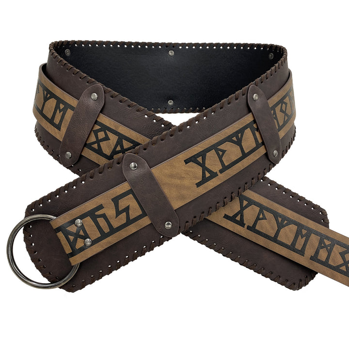 WorldNorse Rivet Rune Keltischer Knoten Breiter Gürtel