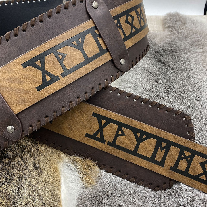 WorldNorse Rivet Rune Keltischer Knoten Breiter Gürtel