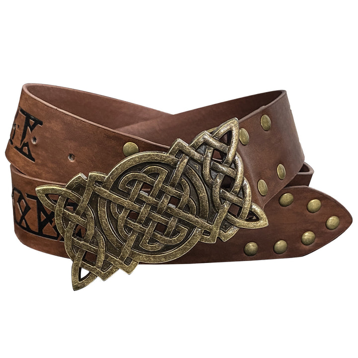 WorldNorse Rivet Rune Keltischer Knoten Schnallengürtel