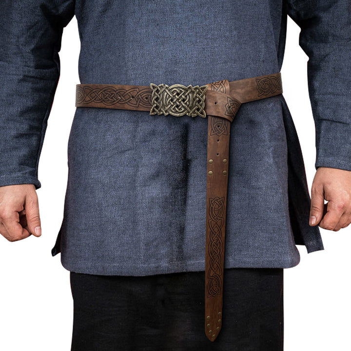 WorldNorse Rivet Rune Keltischer Knoten Schnallengürtel