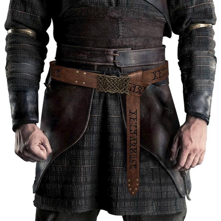 WorldNorse Rivet Rune Keltischer Knoten Schnallengürtel