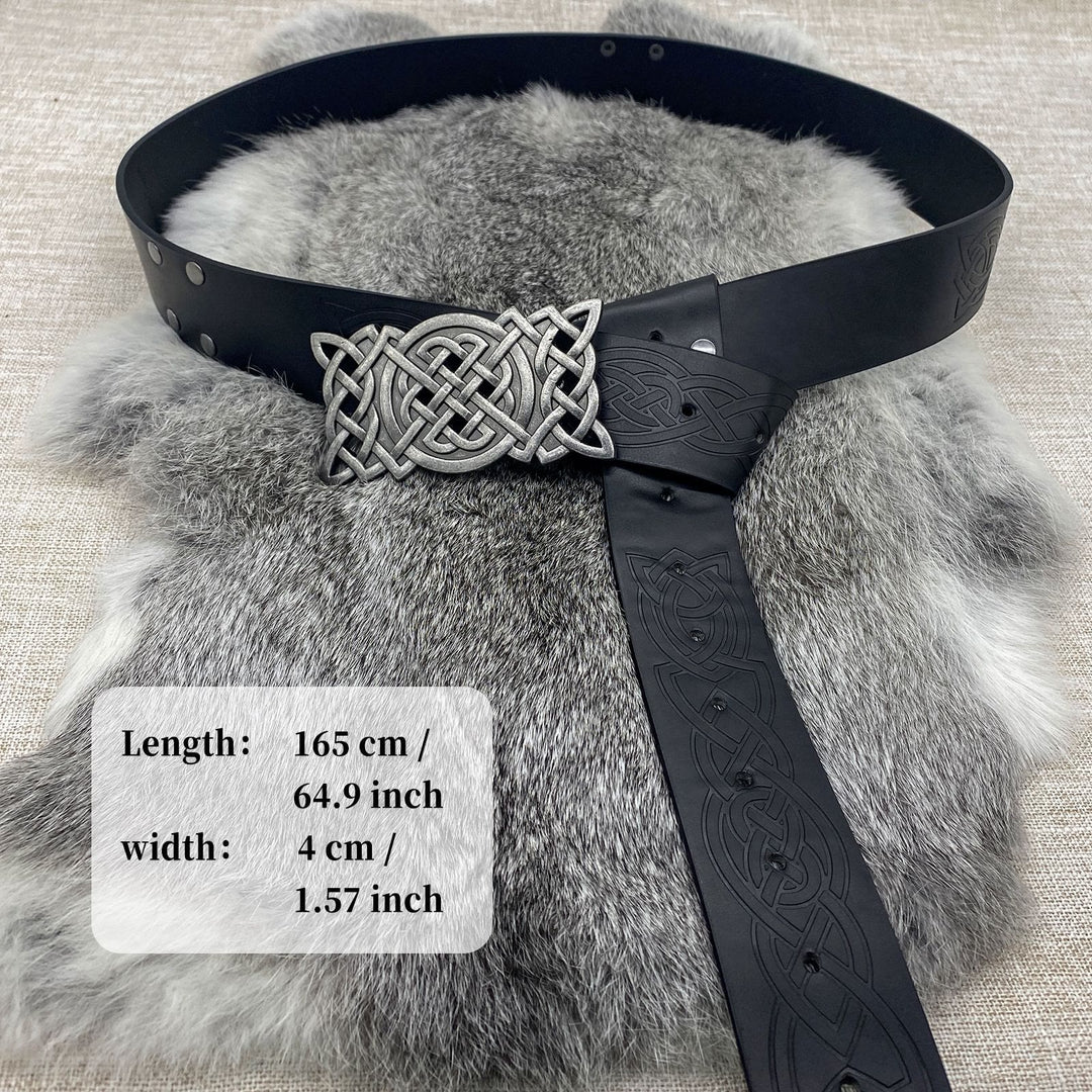 WorldNorse Rivet Rune Keltischer Knoten Schnallengürtel