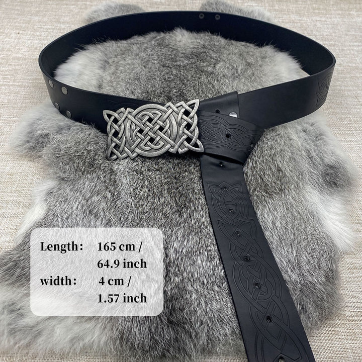 WorldNorse Rivet Rune Keltischer Knoten Schnallengürtel