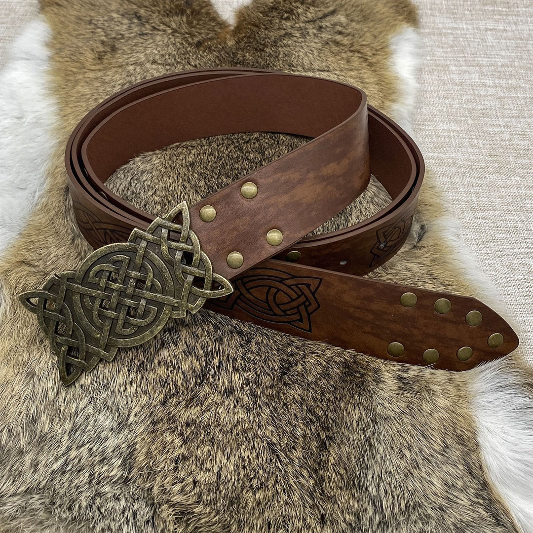 WorldNorse Rivet Rune Keltischer Knoten Schnallengürtel