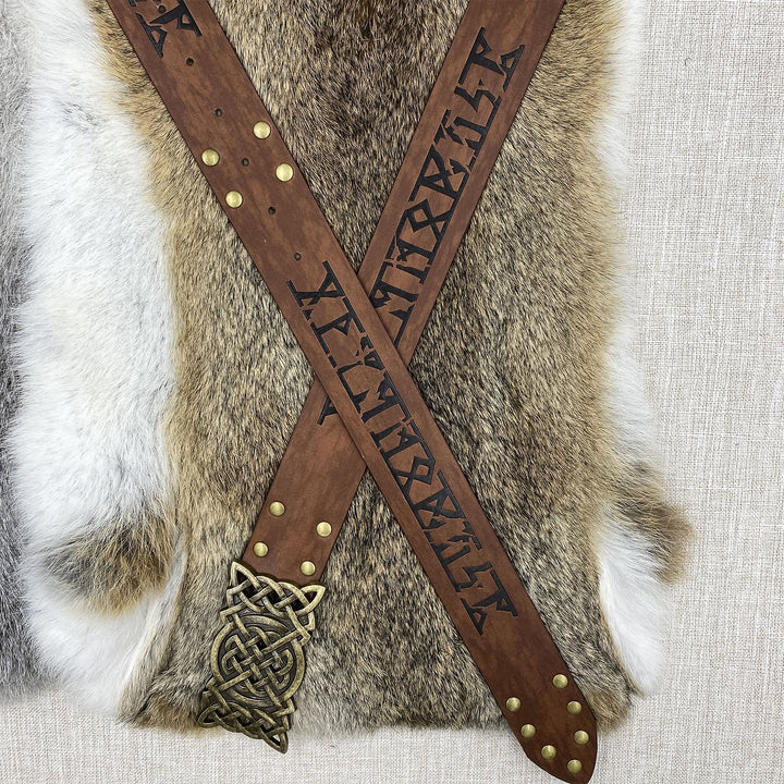 WorldNorse Rivet Rune Keltischer Knoten Schnallengürtel