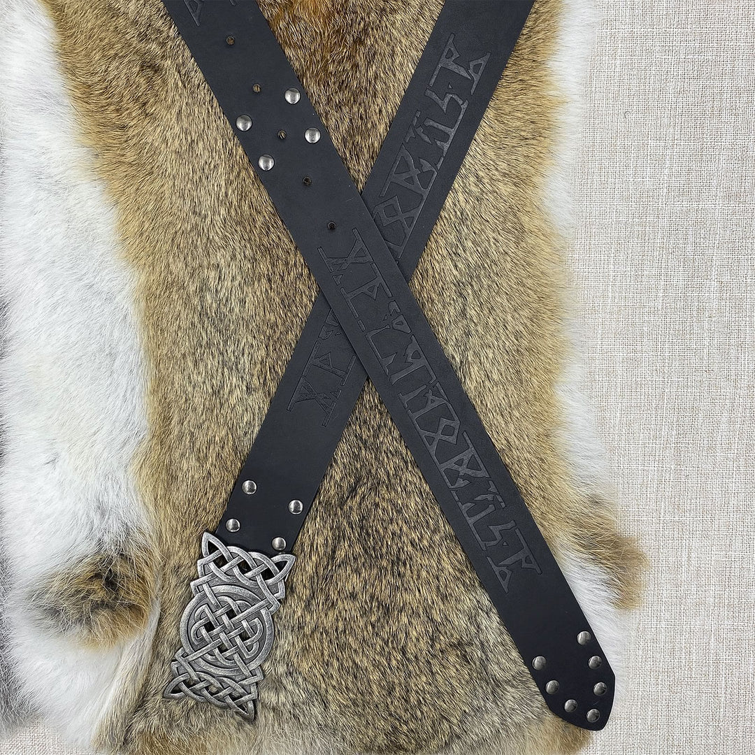 WorldNorse Rivet Rune Keltischer Knoten Schnallengürtel