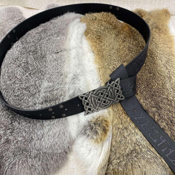 WorldNorse Rivet Rune Keltischer Knoten Schnallengürtel