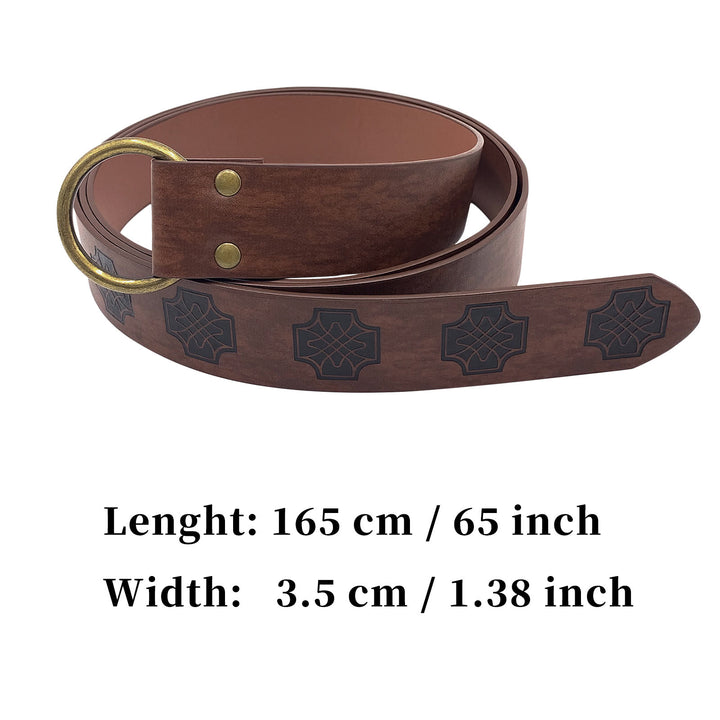 WorldNorse – Gürtel mit geprägtem Keltischer Knoten aus der Wikingerwelt
