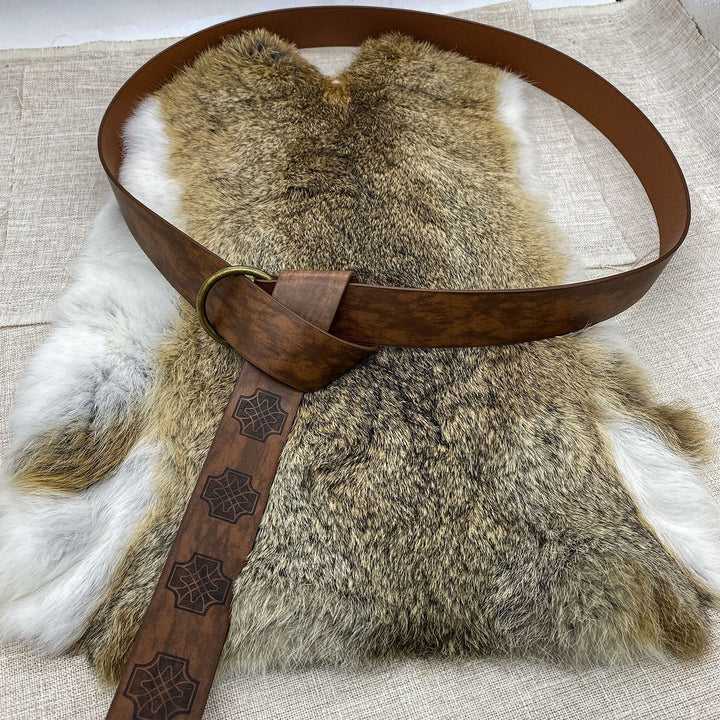 WorldNorse – Gürtel mit geprägtem Keltischer Knoten aus der Wikingerwelt