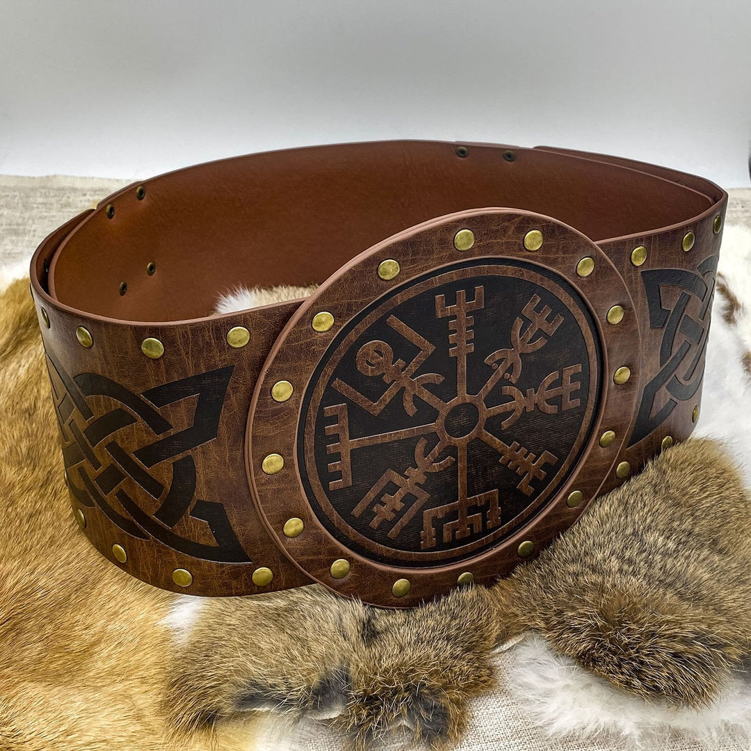 WorldNorse Rivet Keltischer Knoten Vegvisir Hüftgürtel