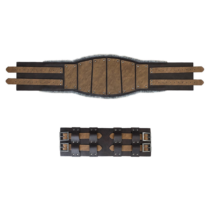 WorldNorse Nordische Rüstung, pelzgefütterter Hüftgurt