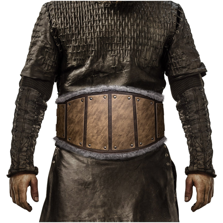 WorldNorse Nordische Rüstung, pelzgefütterter Hüftgurt