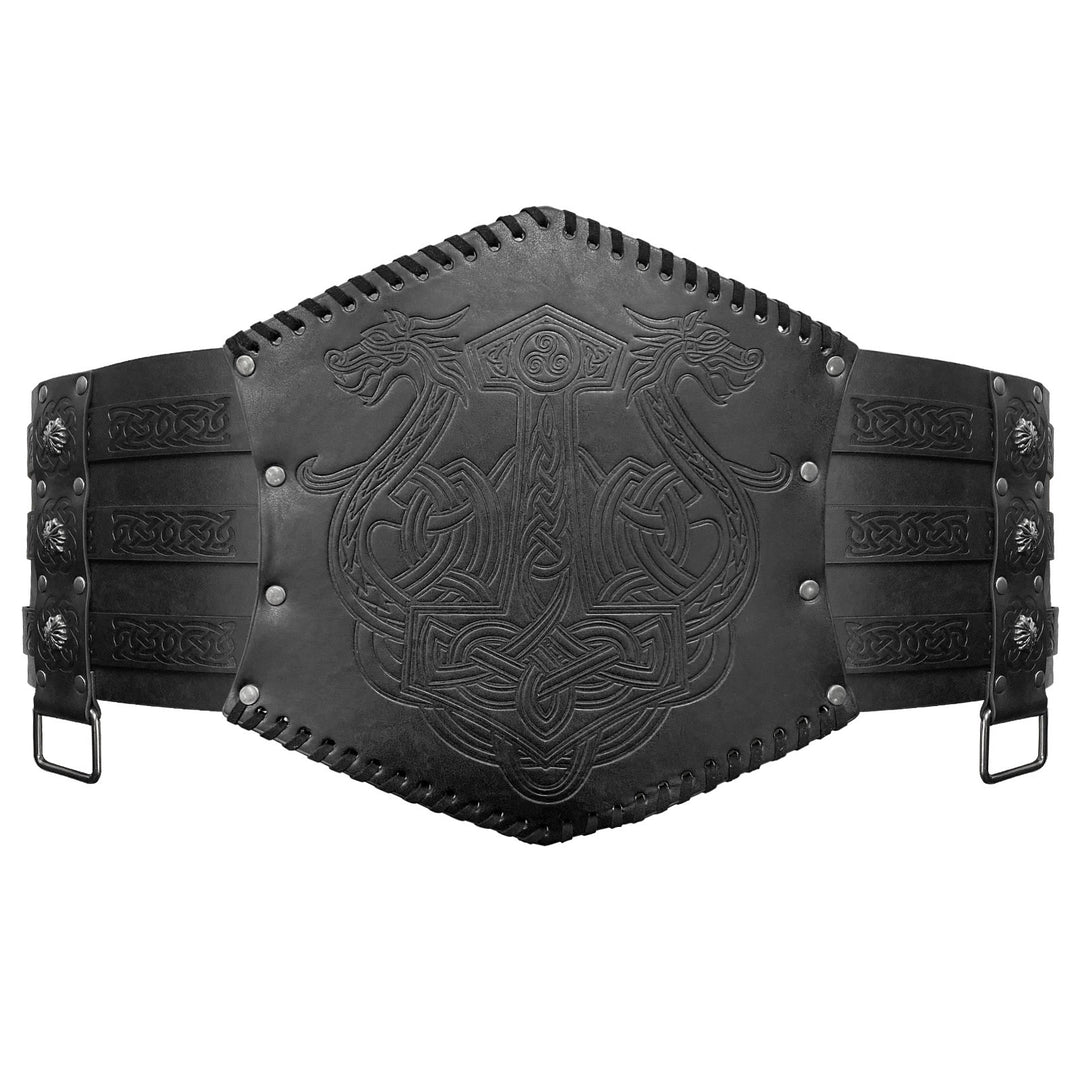 WorldNorse Nordischer Drache Mjölnir Wölfe Keltischer Knoten Gürtel - image 8