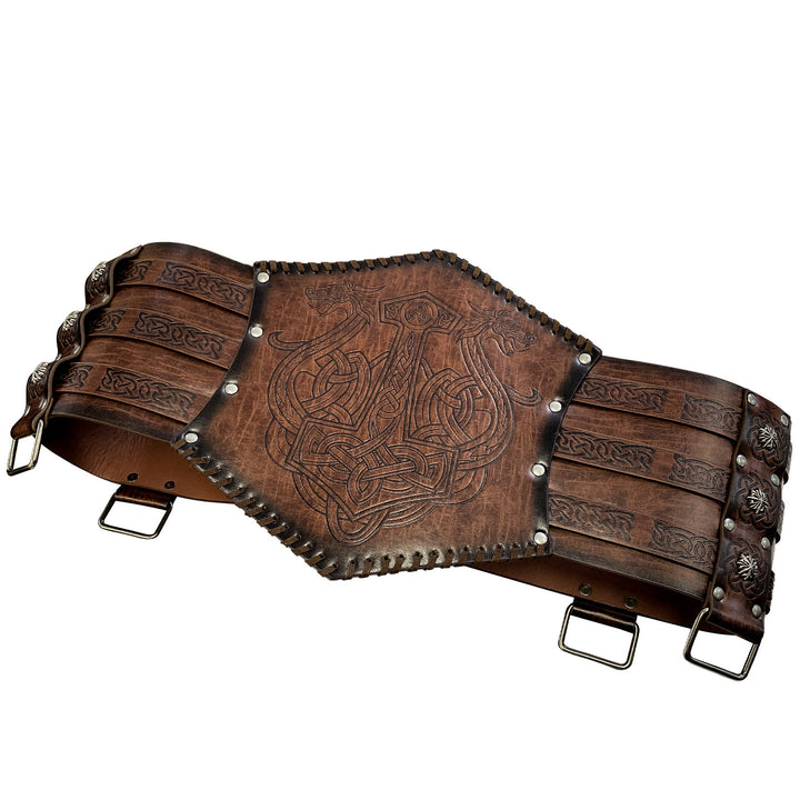 WorldNorse Nordischer Drache Mjölnir Wölfe Keltischer Knoten Gürtel